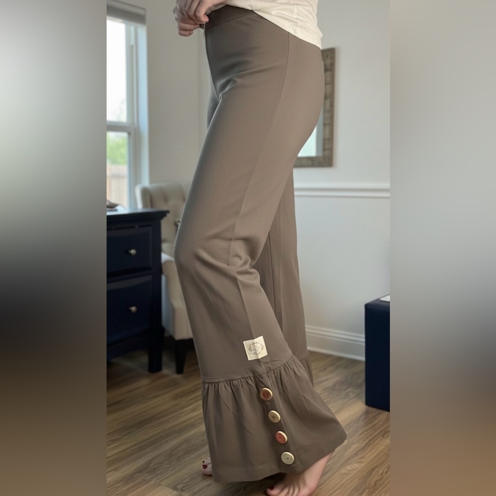 Button Up Boho Yoga Pants
